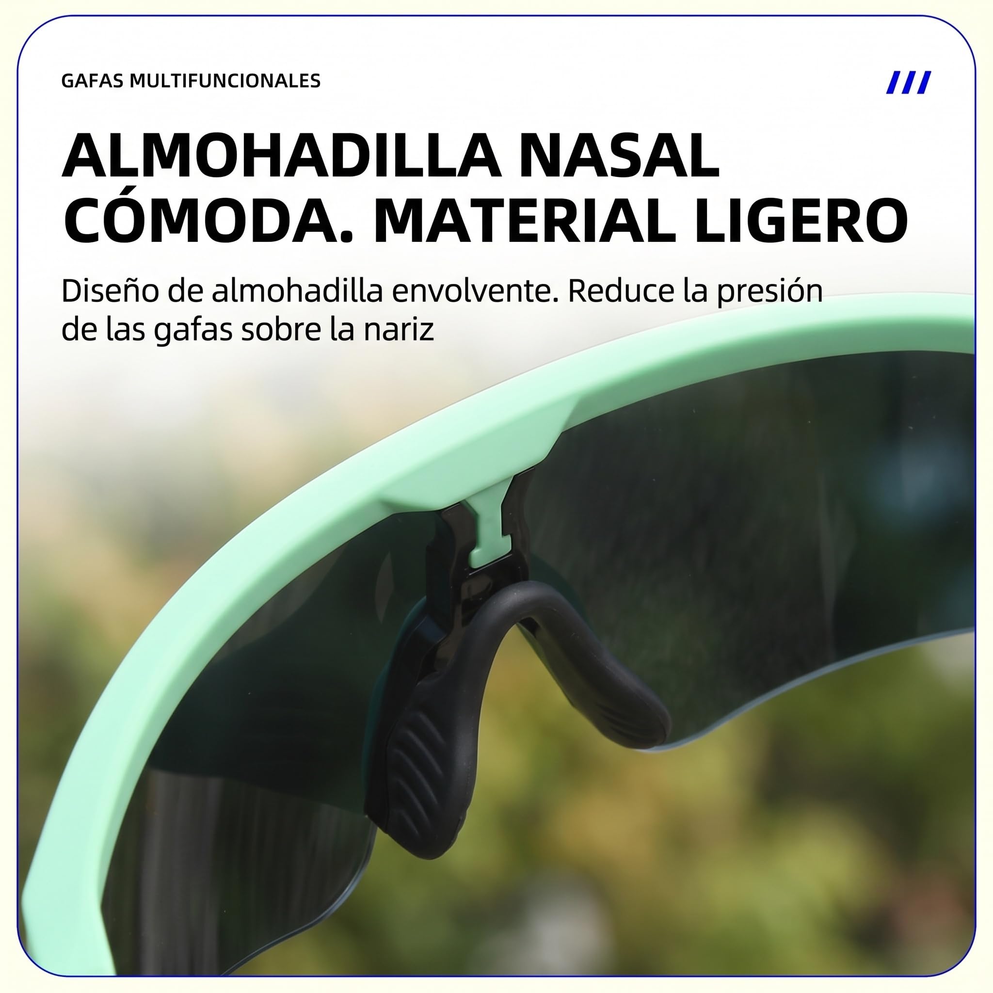 JPRO vision gafas running, 3 Pares Ciclismo Polarizadas UV400 TR90