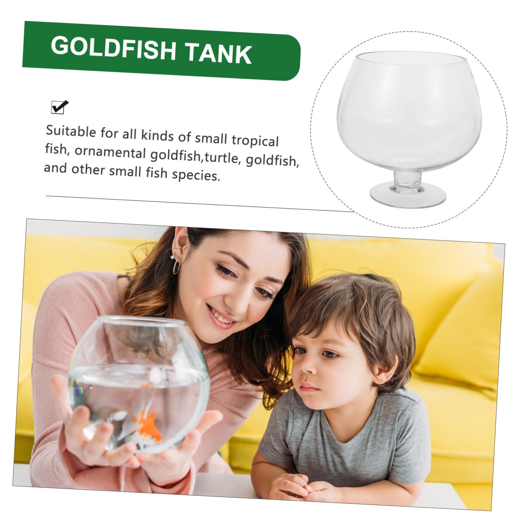 Acquario Trasparente Da Tavolo Per Pesci Rossi Acquario in Plastica Multifunzione Accessorio Decorativo Per Piante Per Ufficio E Casa