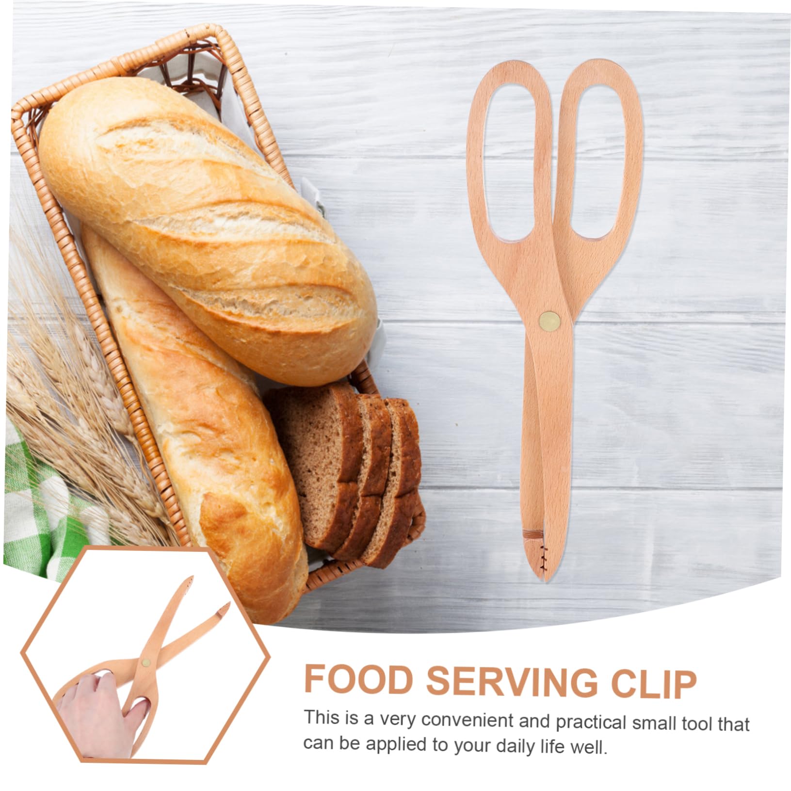 MAGICLULU 2pezzi Pinze Per Alimentari Multiuso Inossidabile Clip Per Barbecue e Servizio Alimentare Manico Antiscottatura Per Cucina e Grill Facile Da Usare e Maneggiare