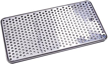 Drip Tray Stainless Steel,Kegerator Beer Drip Trays,15" Length 8" Width Rectangular Stainless Steel Beer Surface Mount Drip Tray,No Drain,for Home Bar Mini Fridge