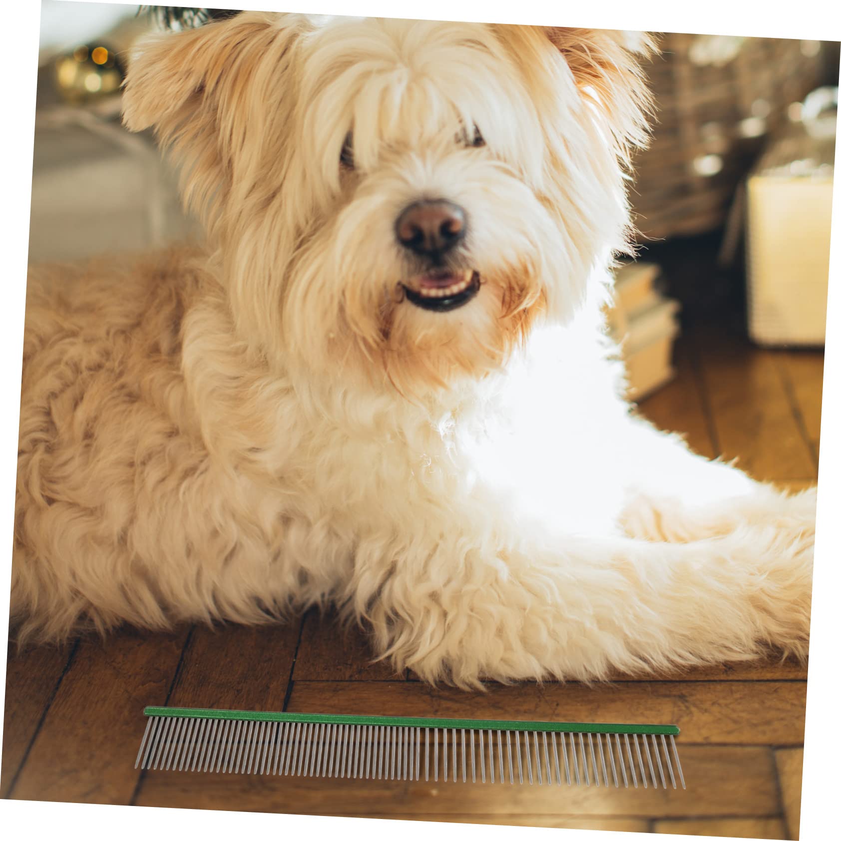 GALPADA Pet Comb Hair Comb Dog Accessories Cat Supply Dog Supplies Cat Accessory Stainless Steel Green