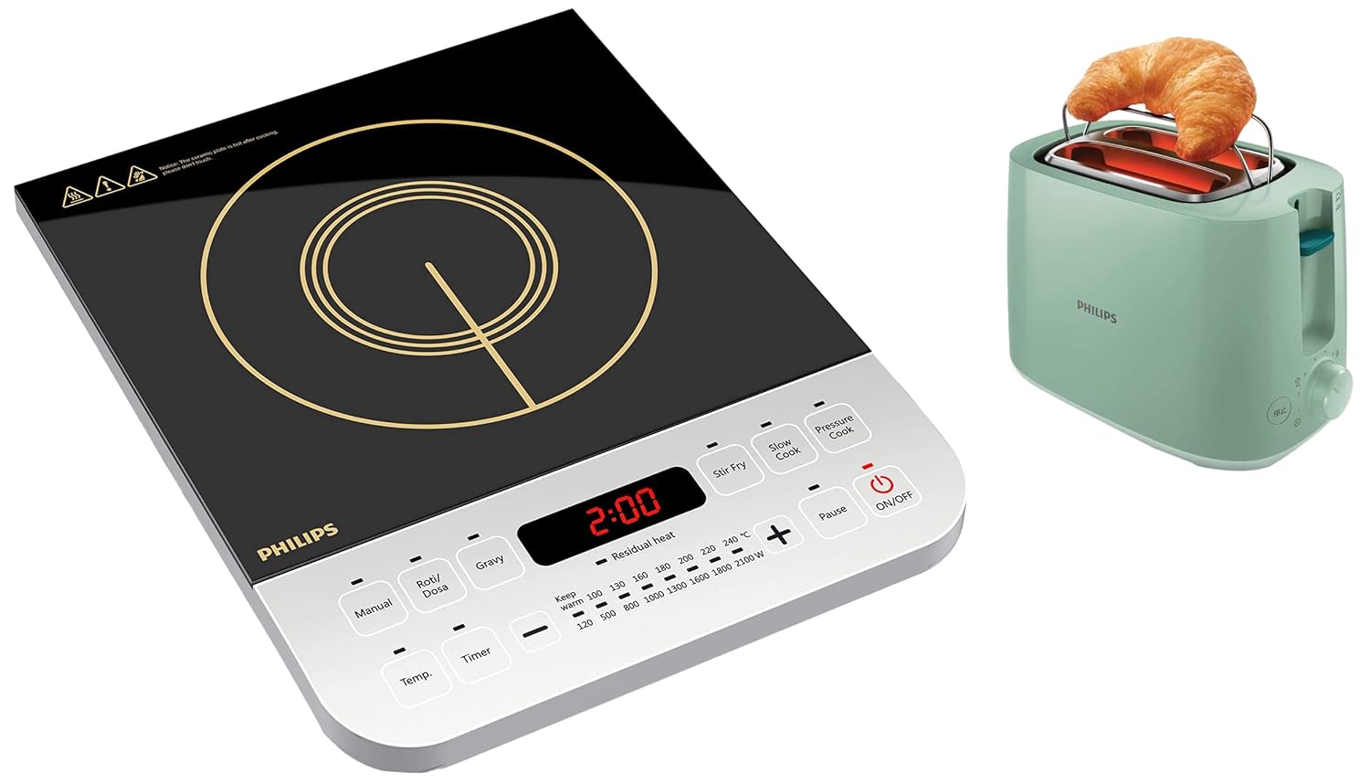 Buy Philips Viva Collection HD4928/01 2100Watt Induction Cooktop with