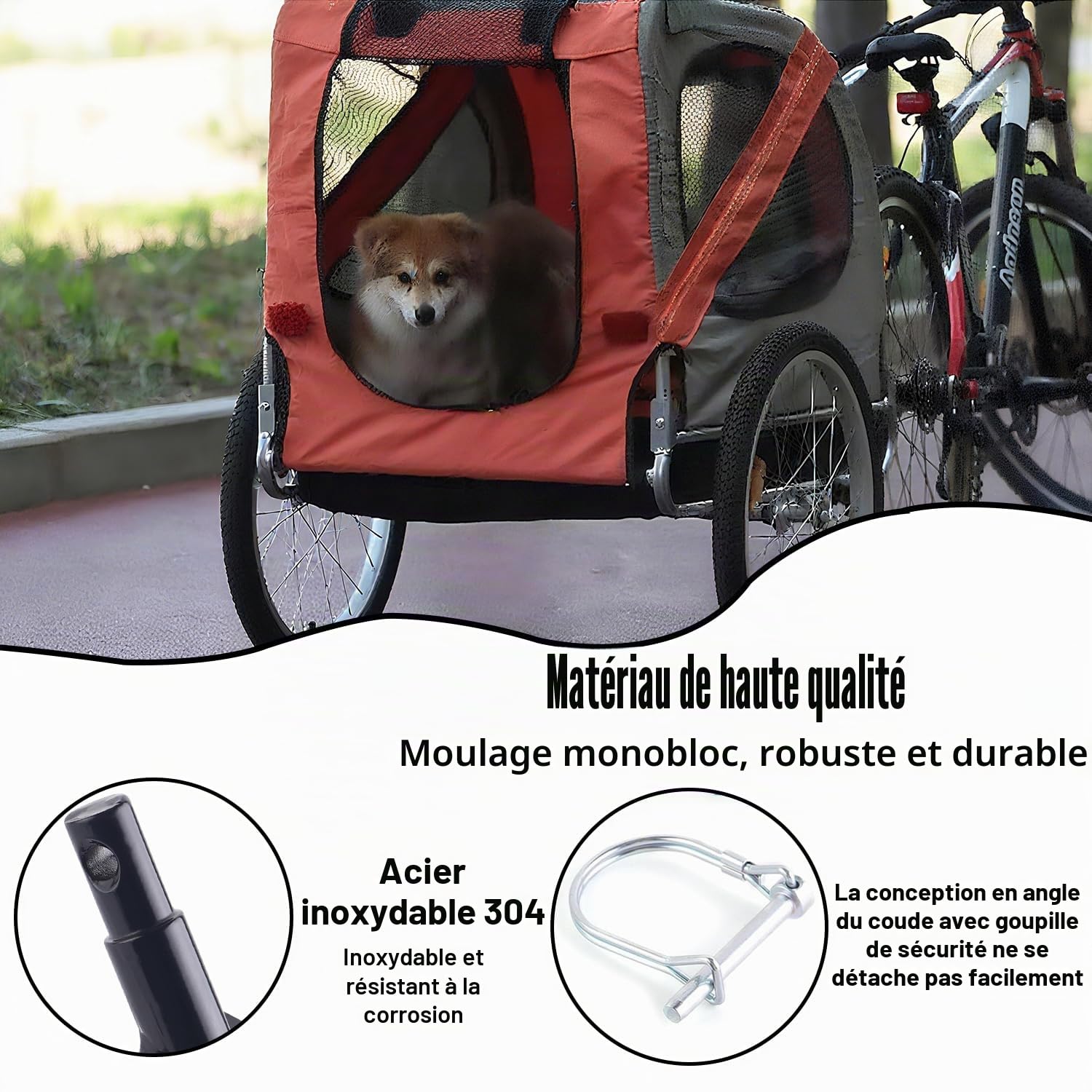 Attelage de Remorque de Vélo Universel Connecteur pour Remorques