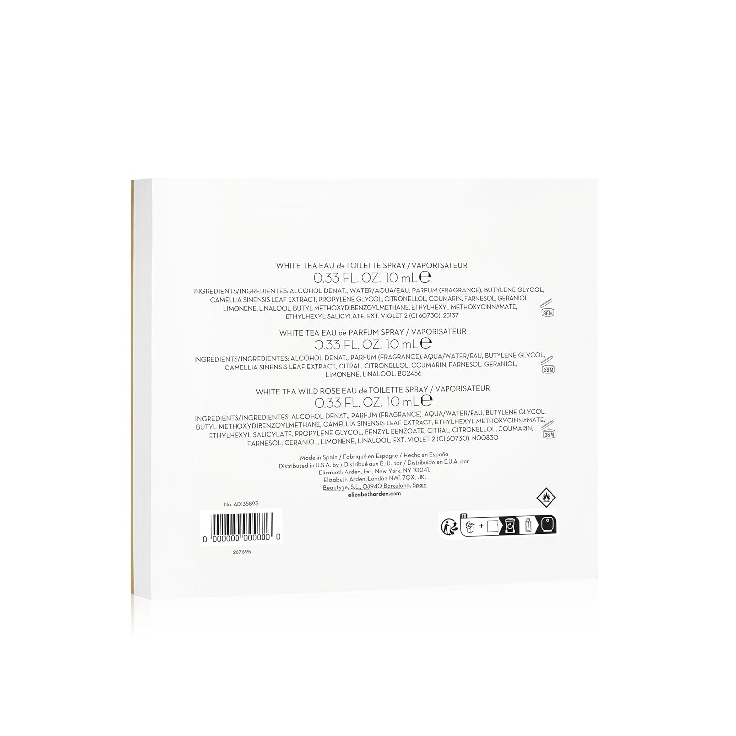 Elizabeth Arden White Tea Coffret 3 Piece Gift Set - Image 7