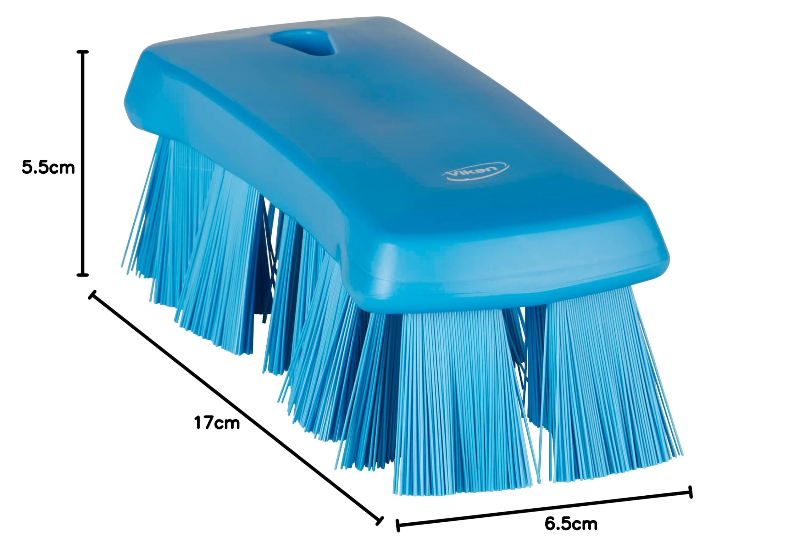Vikan 38913 UST - Spazzola a mano, 17,5 cm, rigida, blu