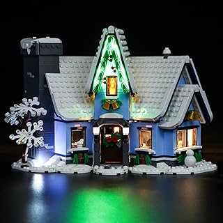 Lightailing Led Light Compatible with Lego 10293 Santa's Visit Building Blocks Model Remote-Control Version - NOT Included The Model Set