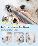 oneisall Dog Clippers and Paw Trimmer Kit for Small Large Dogs Cats | Low Noise,Powerful Motor,Cordless & Long Battery Life,Simple for Beginners,6 Guide Combs,Removable & Rinsable Blade
