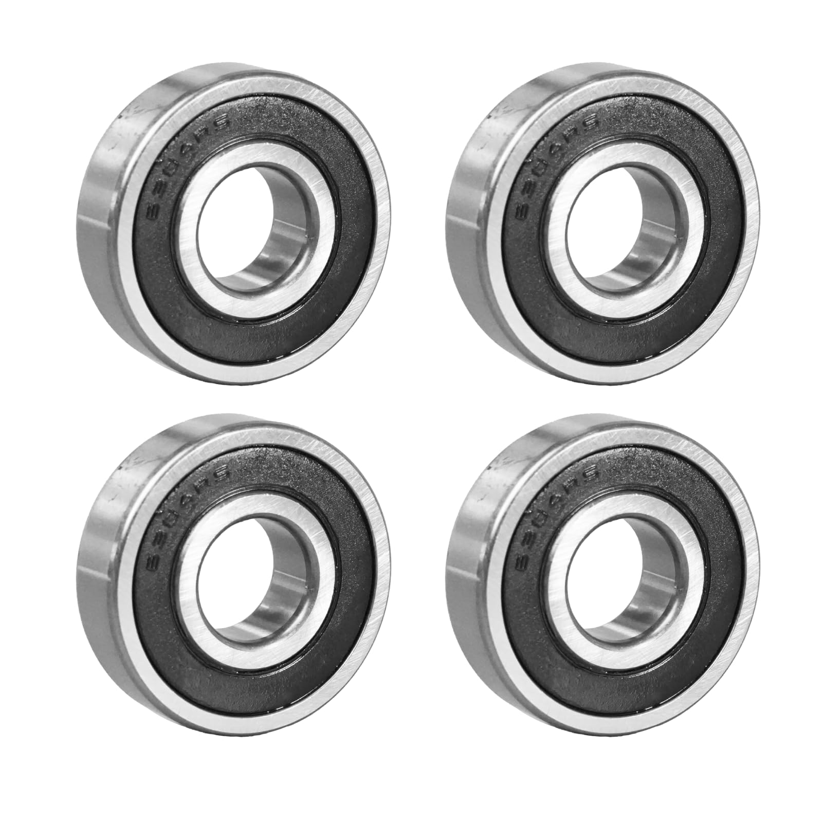 4pcs 6304 2RS roulement a bille 20x52x15mm, 6304-2RS 6304RS Scellés Carbone Acier pour Machines et Outils(6304-2RS 4pcs)
