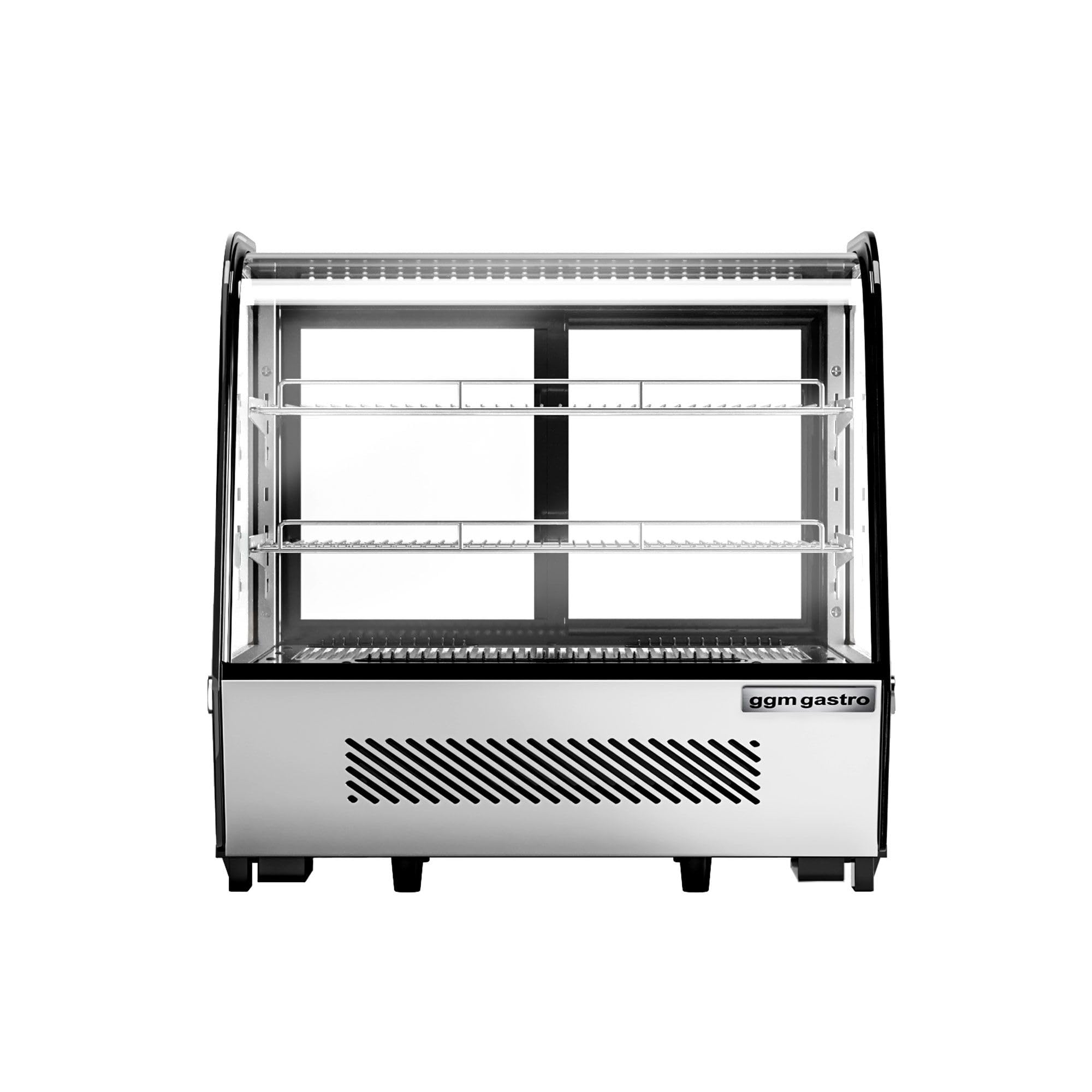 GGM Gastro Tisch-Kühlvitrine 120 l 696x570x686 mm | Optimale Warenpräsentation, energieeffiziente LED-Beleuchtung, intuitive digitale Steuerung, robuste Doppelverglasung