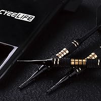 Vista 4 de CyeeLife Darts Plastic Tip - Professional Soft Tip Darts Set 18 Grams with Carry case and 30 Extra Dart Tips for Electronic Dart Board (Black)
