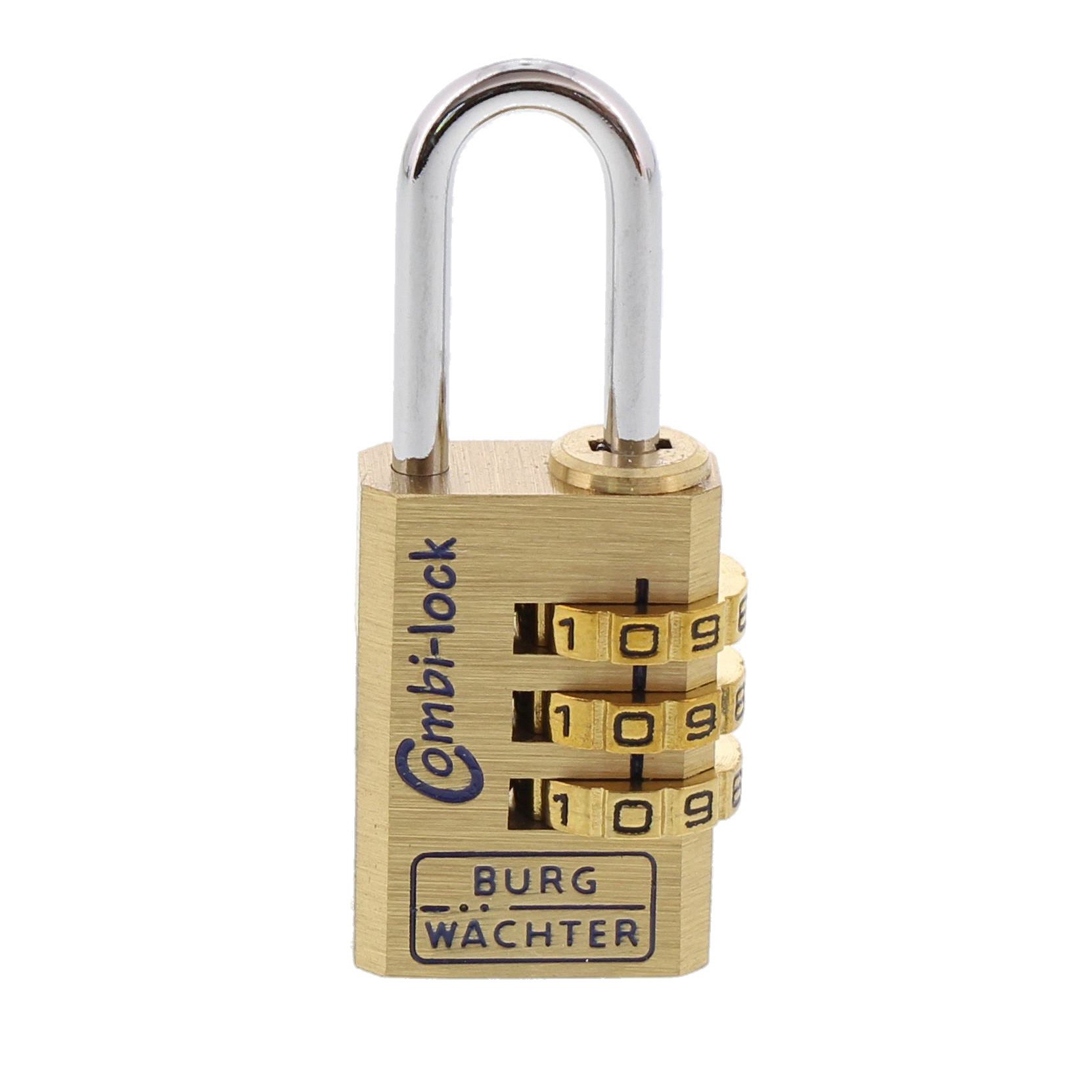 BURG-​WÄCHTER, Cadenas à Combinaison Variable, Anse de 3,​2 mm de diamètre, 3 rouleaux numerotés, Combi 80 20 M SB