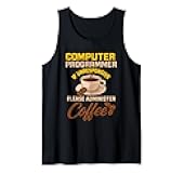 Coffee Lover Coder Programmer Programming Caffeine Tank Top
