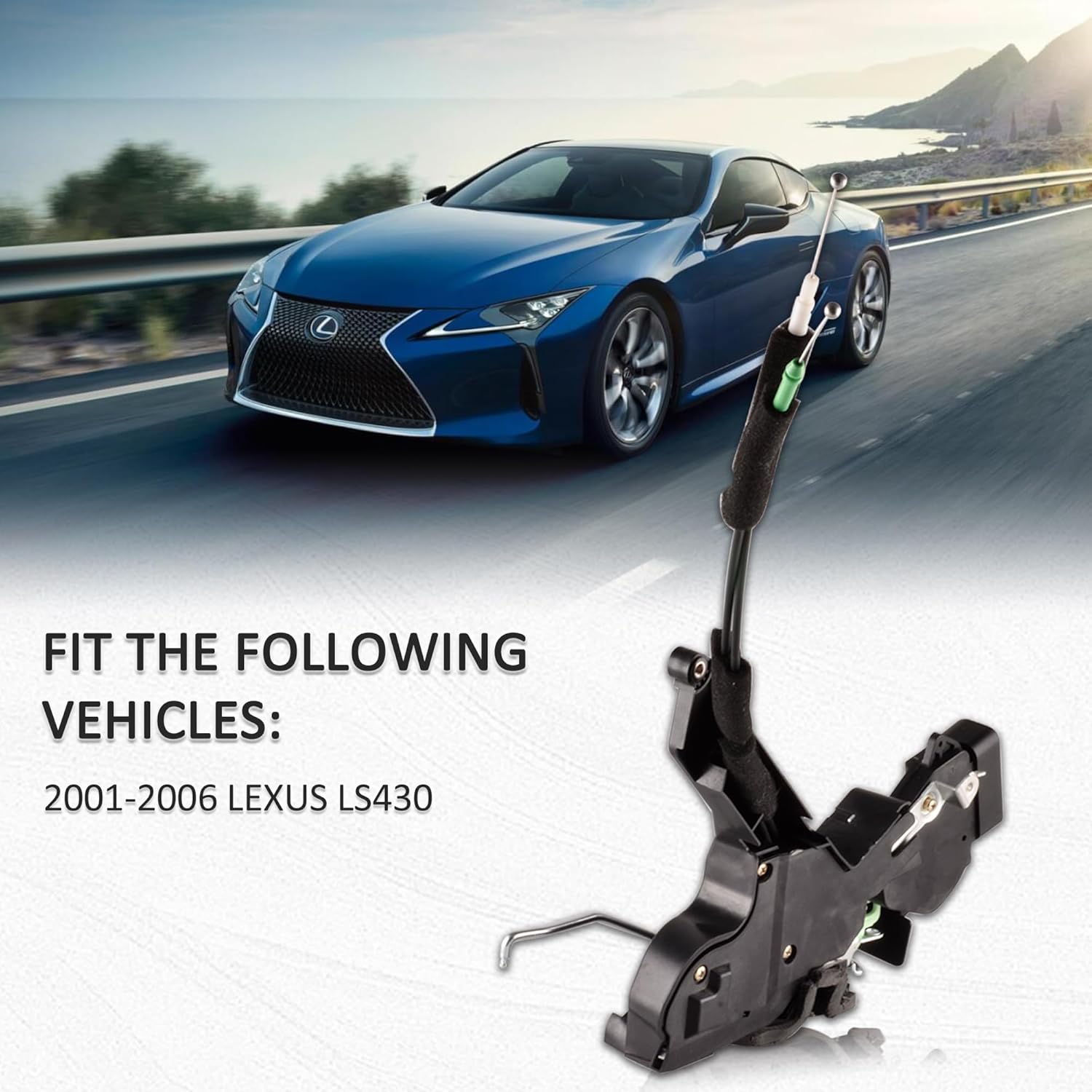 Front Left Driver Door Lock Actuator Assembly Compatible for Lexus LS430 2001-2006 Replace 69040-50181