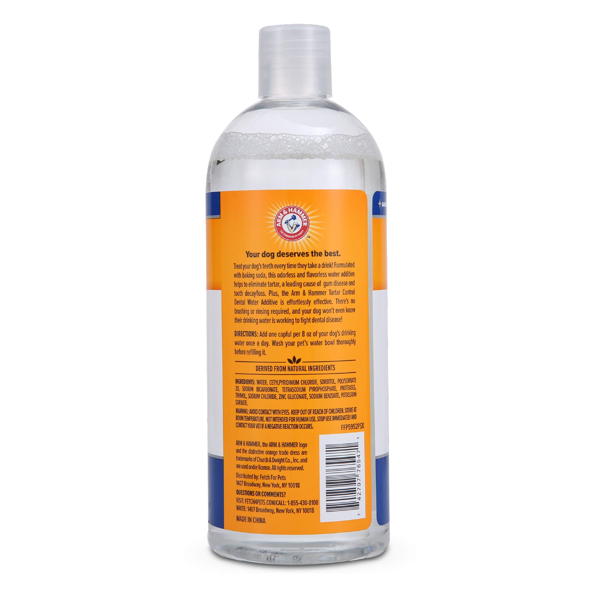 Arm & Hammer Clinical Care Dental Rinse for Adult Dogs, Odorless Flavorless No Taste Water Additive for Dog Dental Care, Helps Reduce Tartar & Freshen Breath, 16 Fl Oz - 24 Pack - image 6