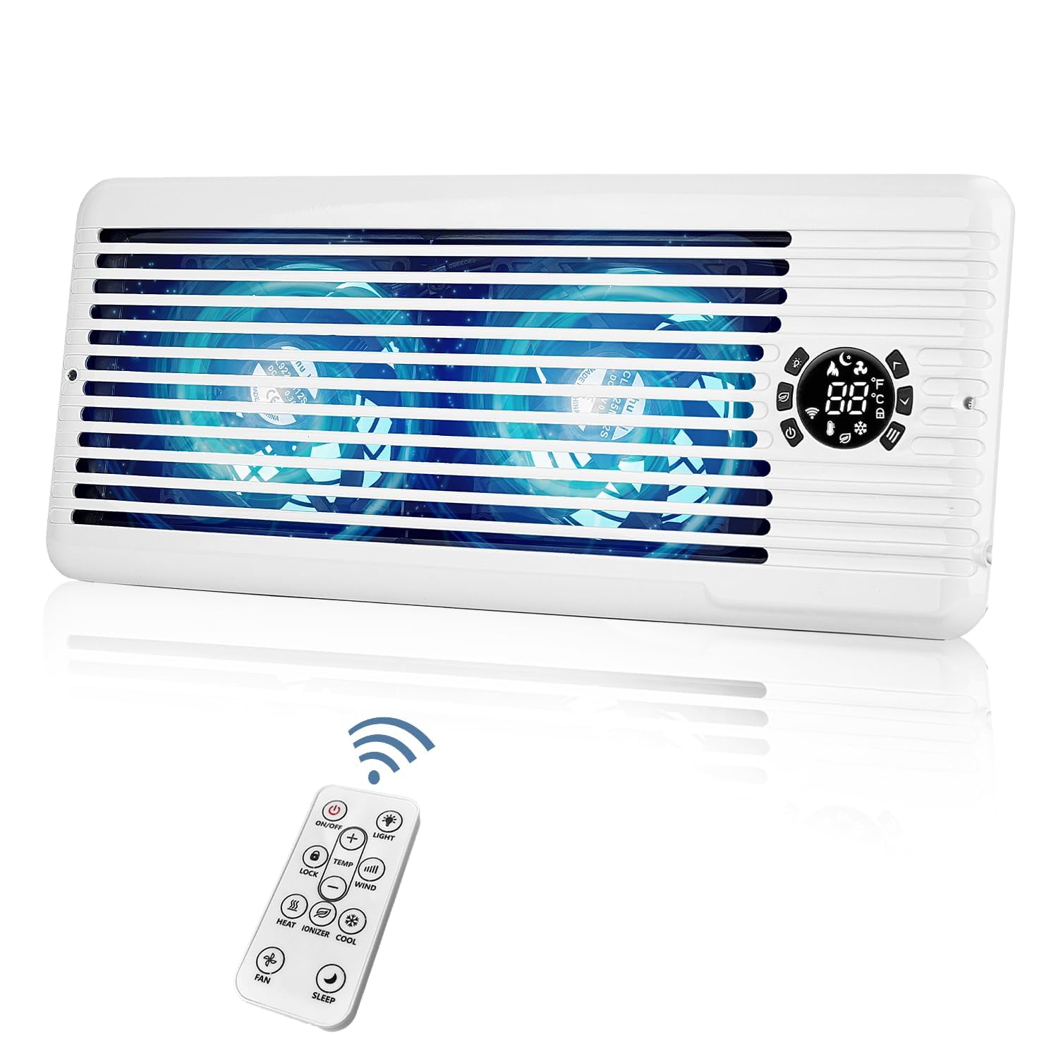 Photo 1 of TMYICE Register Booster Fan for 4" x 10" Register Holes, Smart AC Vent Booster Fans Improves Heating & Cooling with Remote and Thermostat Control,10-Speed Quiet Vents Fan for Floor Ceiling