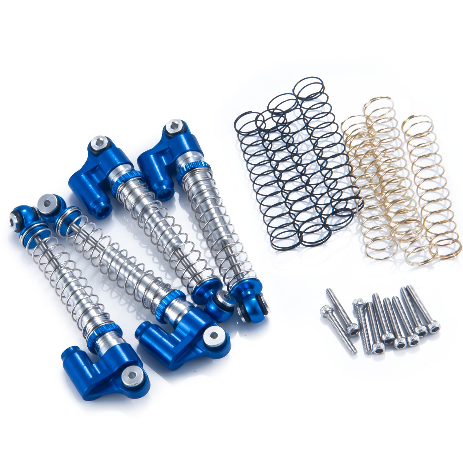 AXspeed 43mm Aluminium-Stoßdämpfer-Set Für Axial SCX24 1/24 – Rot/schwarz, Perfekt Für RC Crawler-Upgrades!
