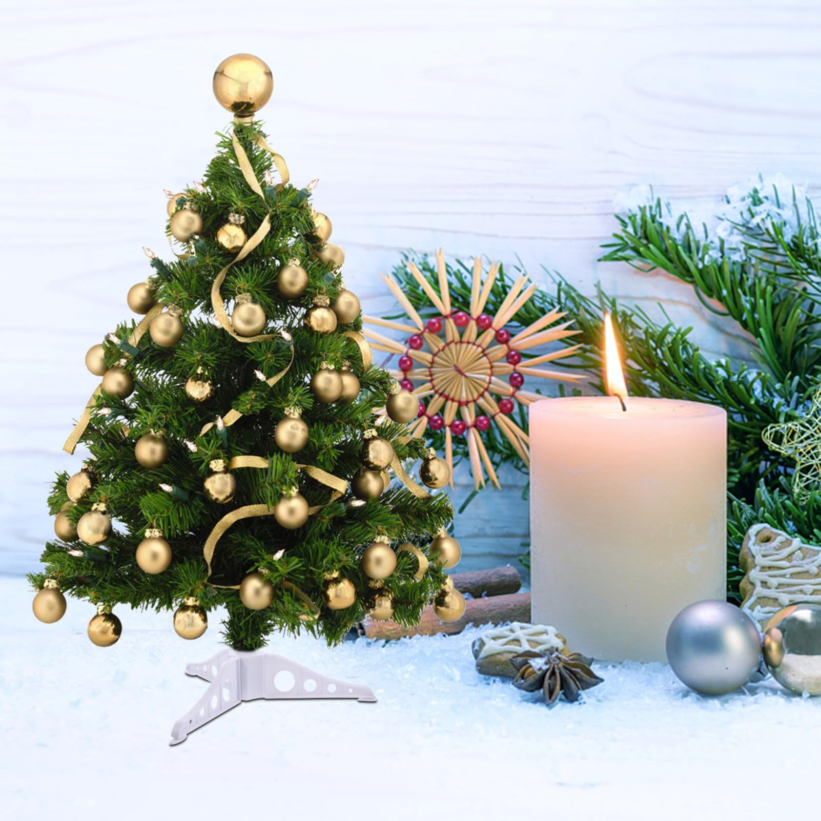 Cabilock Xmas Tree Base Stand for Artificial Trees Stable Design Easy Installation Stand Accessory