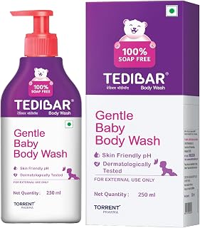 Tedibar - Body wash for Babies| 100% soap & Alkali free | Skin-friendly pH 5.5| Recommended by pediatricians | Prevents Dr Price In India