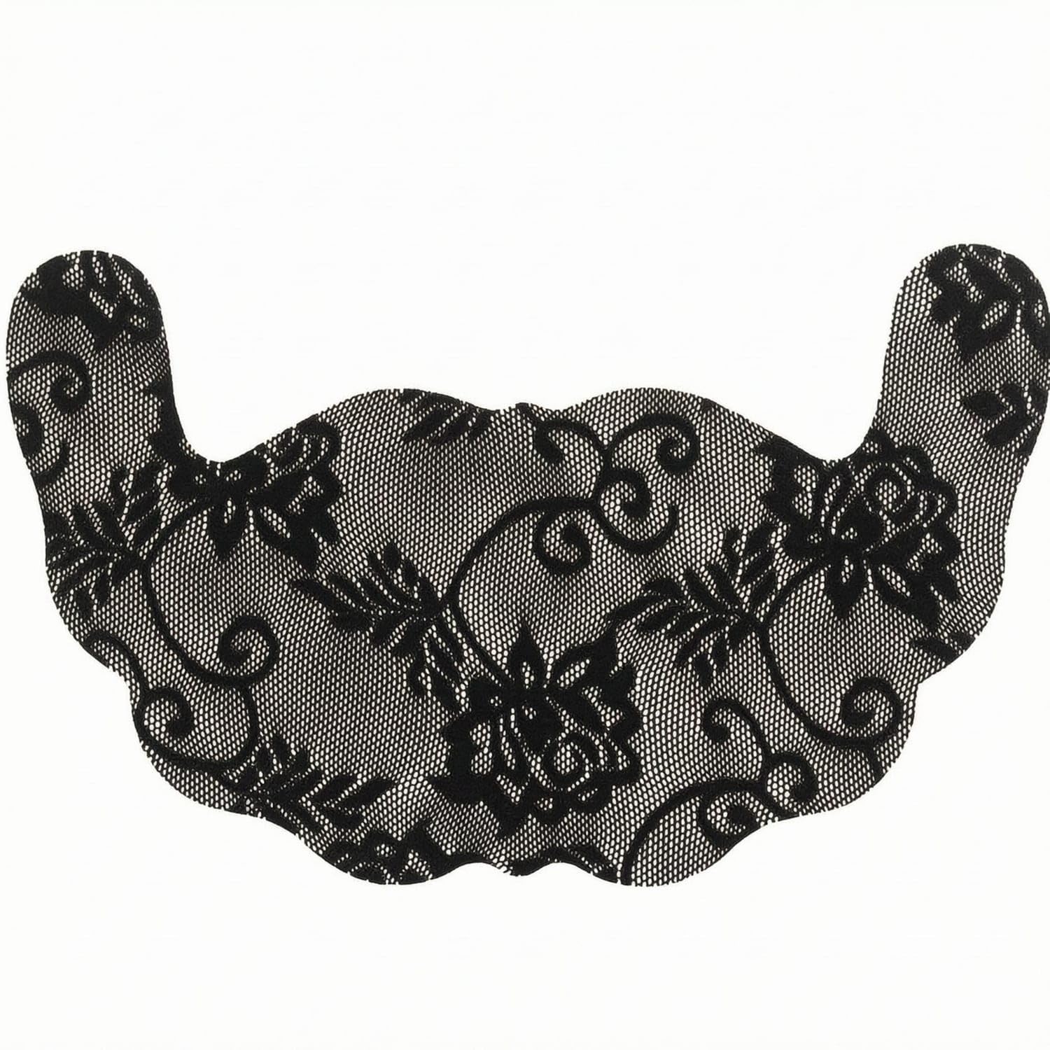 ecomistiq ECOMISTIQ®Scalloped Edges Lace Cover U-Shaped Adhesive Cover Thin Breast Pastie Lightweight for Special-Occasion Wear, Black, E|Clothing Shoes & Accessories|Womens Clothing-picture-13