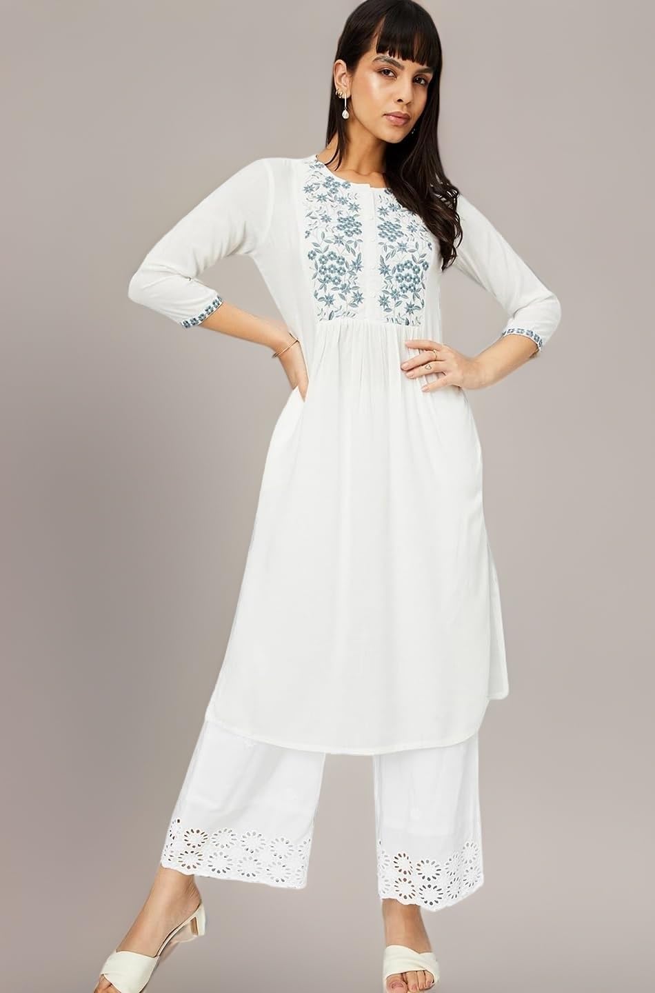 Max Women's Rayon Regular Fit Casual Kurta