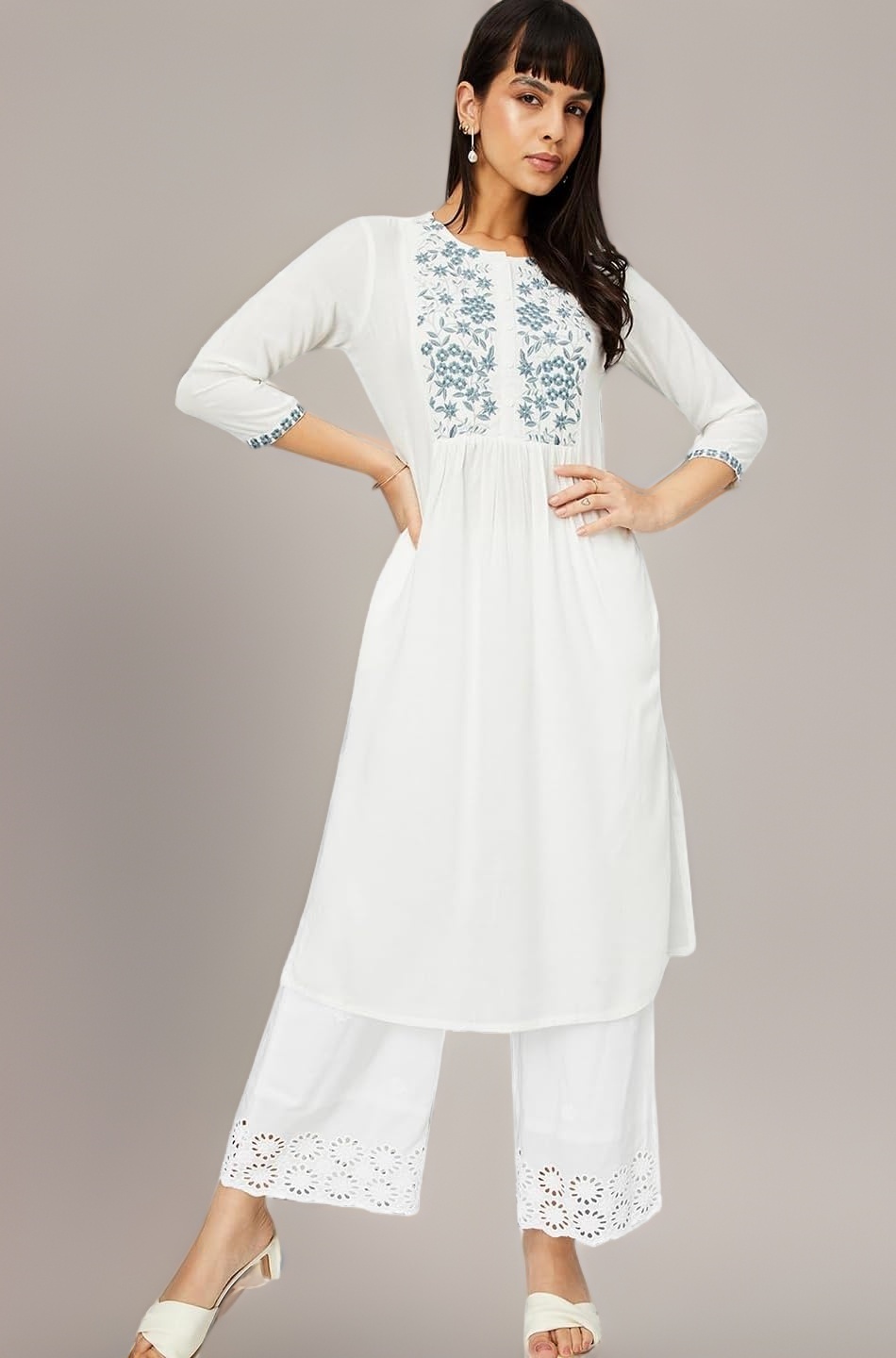 Max Women's Rayon Regular Fit Casual Kurta