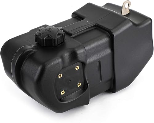 Bruce & Shark - Depósito de combustible de plástico con tapa, kit de llave de gasolina para Honda Atv TRX 350D 350 Fourtrax Foreman 1986 1987 1988