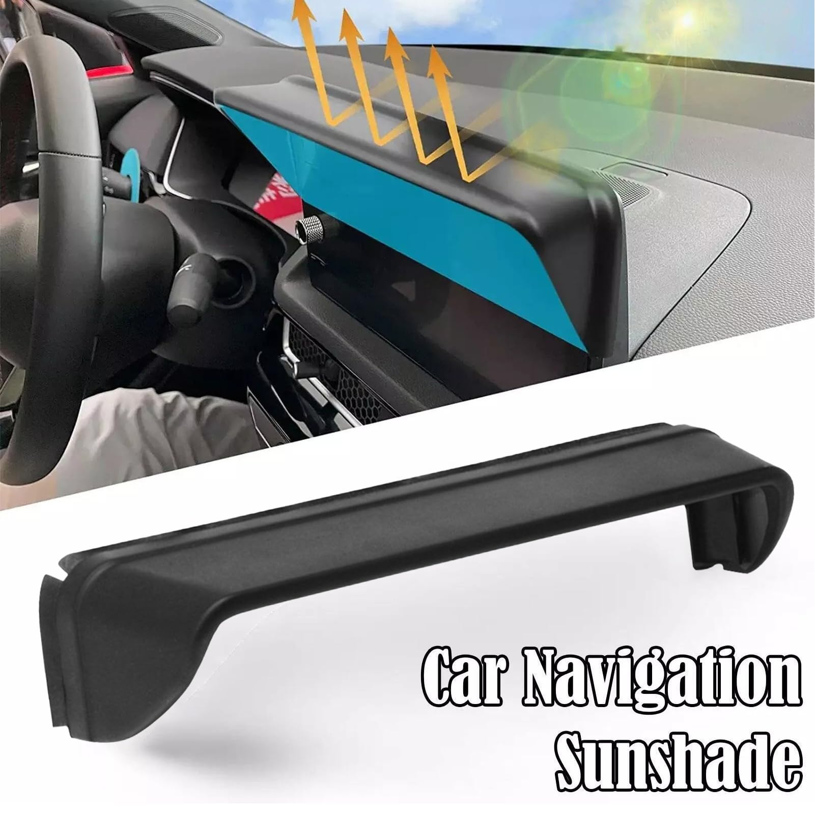 Visiera Parasole Per Navigatore Auto: Schermo Anti-riflesso Per Guidare Sicuri!