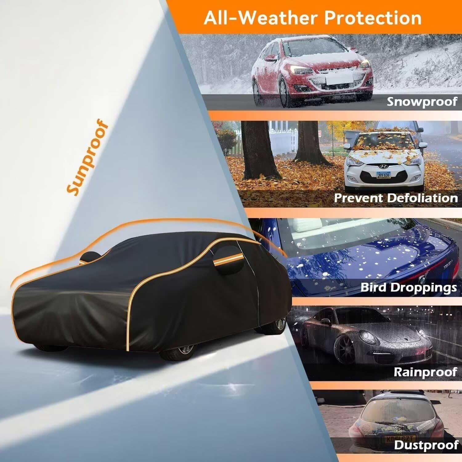 Telo copriauto antivento Per Opel Manta| Ignifugo Oxford su misura teloni copriauto completi per neve, pioggia, raggi UV, polvere| per tutte le stagioni esterno