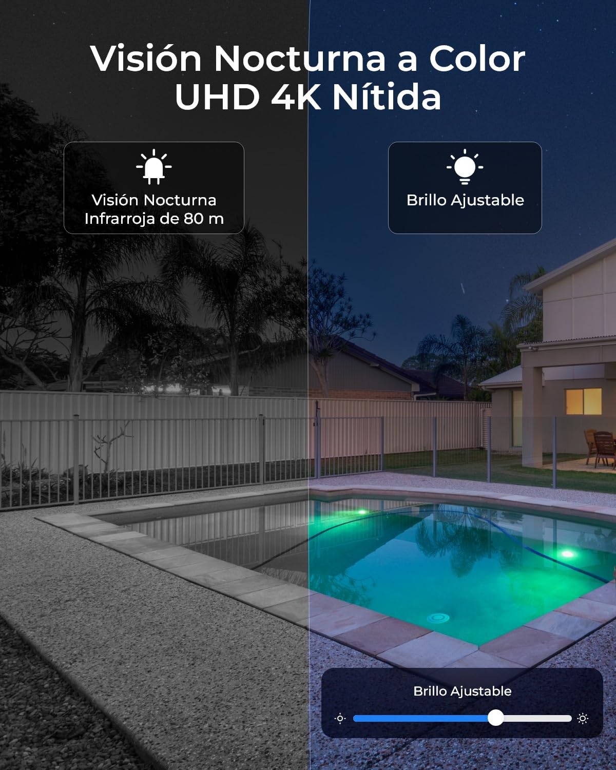 Reolink 4K PTZ Cámara Vigilancia Exterior PoE, 16X Zoom Óptico 3D, 360°/90° Pan & Tilt, Visión Nocturna en Color, Detección Persona/Vehículo/Animale, Audio Bidireccional, Soporta microSD, RLC-823S2 | PoE, 360°/90° Pan & Tilt, Visión Nocturna en Color, Det