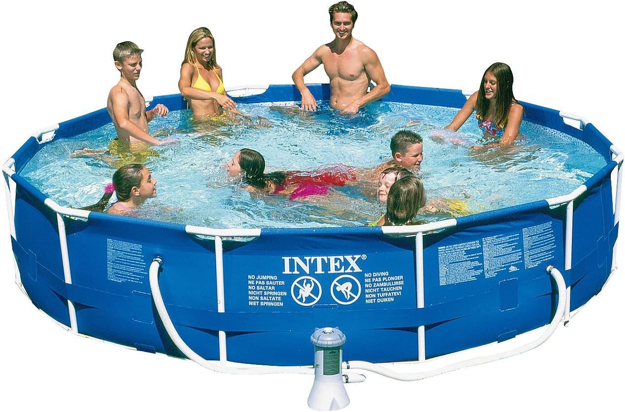 Intex 12-Foot by 30-Inch Metal Frame Pool Set