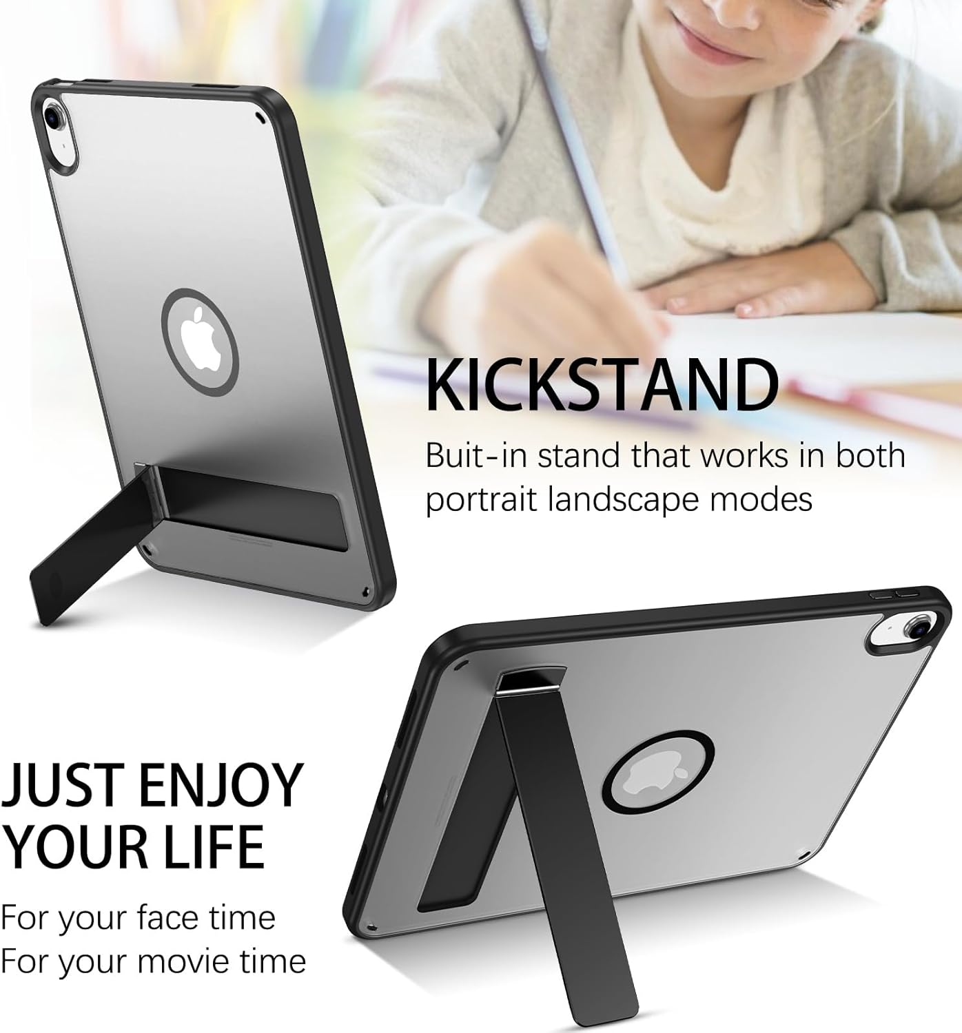 BENTOBEN Magnetic for iPad A16 Case with Invisible Stand (11th Generation 11 Inch 2025), iPad 10th Generation Case 10.9 inch 2022, Matte Slim Thin Protective Tablet Cover for iPad 11th/10th Gen, Black - Image 5