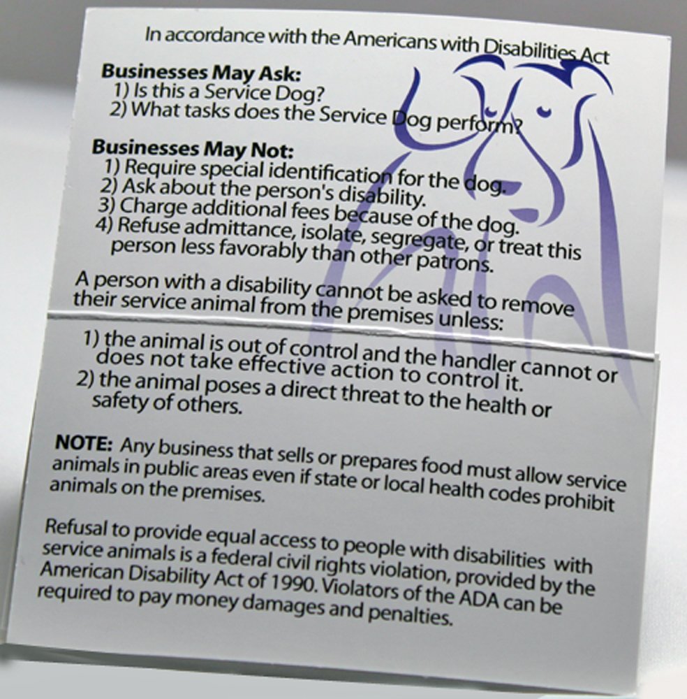 Are Stores Allowed To Ask For Service Dog Papers
