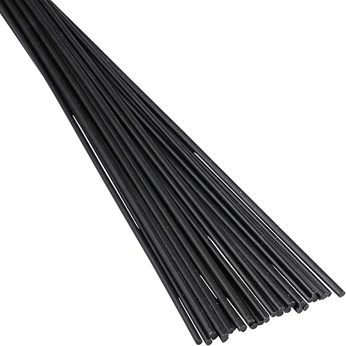 POM Varillas de soldadura de plástico, 18" de diámetro, 30 pies. Negro