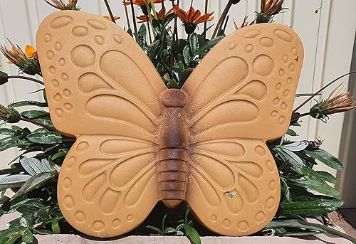 Miniatura 2 de Molde de hormigón Escultura de mariposa DIY Yeso Hormigón Stepping Stone Moth Garden Path Moth Statue (D54)