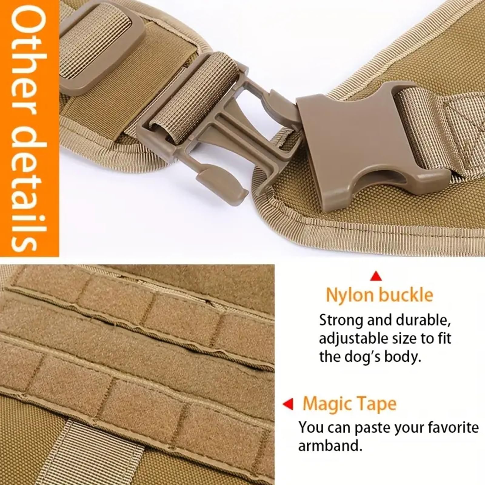 Arnes Táctico Perro Grande Arnes Antitirones Militar Malla Transpirable Chaleco para Adiestramiento con Anillos Ajustables con Técnica Molle para Adiestrar, Caminar, Cazar,Verde,Medium