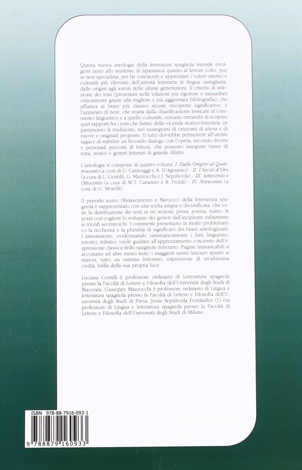 Antologia della letteratura spagnola. I secoli d'Oro (Vol. 2)