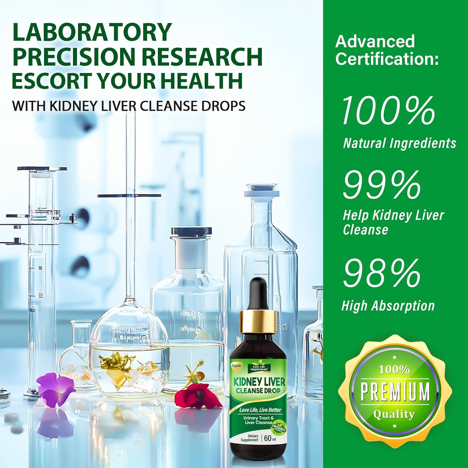 Liver Cleanse Detox & Repair Drops, Natural Herbal Extract Formula, Liver Support Liquid Supplemt, Rich in Various Nutrients, Support Liver Function Health for Adults - Image 7