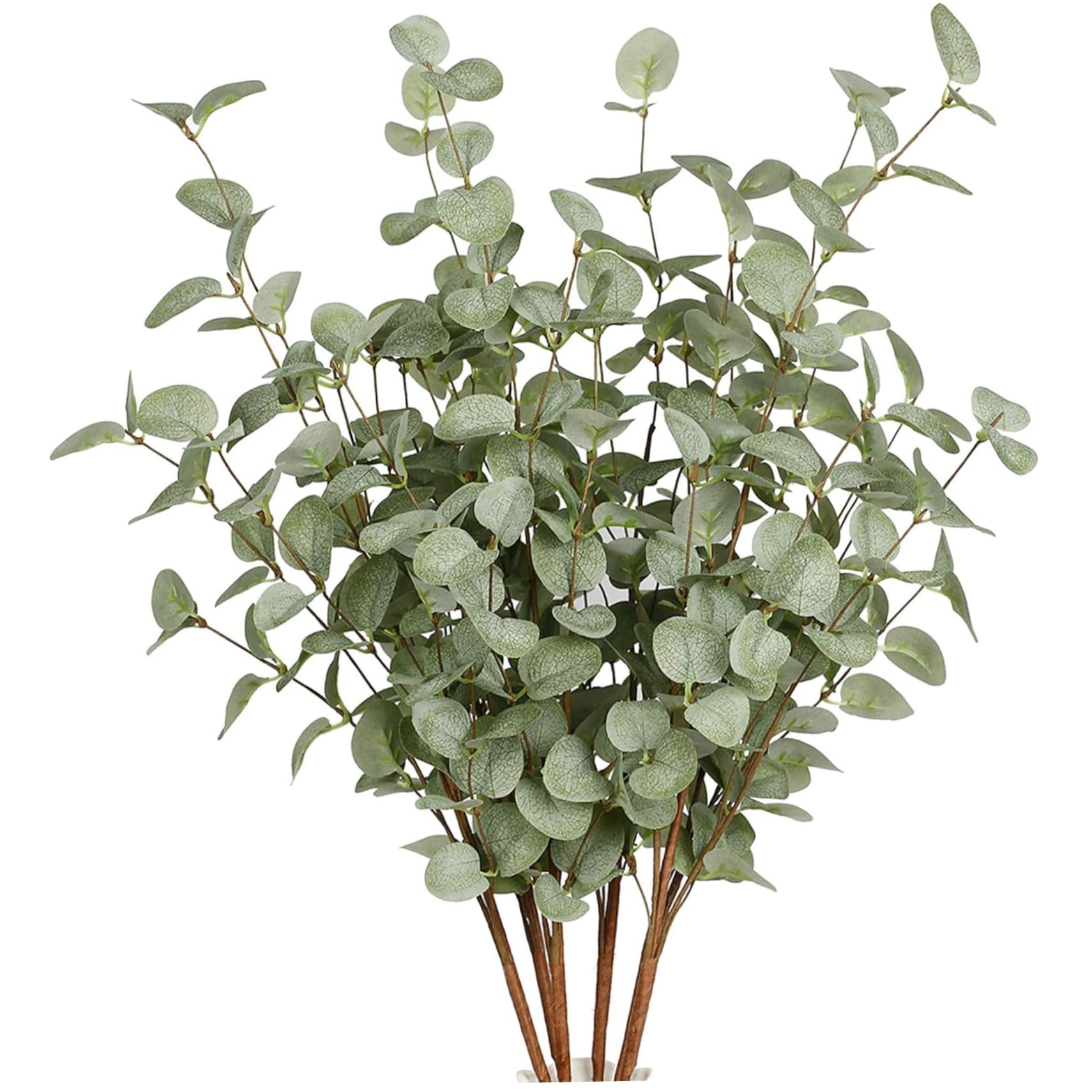 Faroby Artificial Eucalyptus Stems 6PCS 24 Inch Height Simulation Branches DIY for Home Wedding