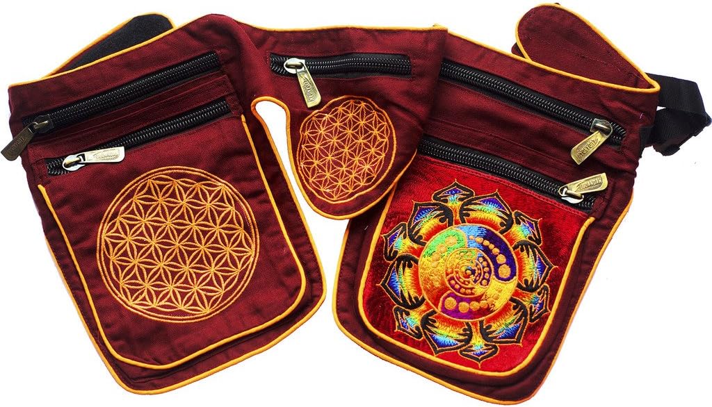 Attributes Crop Circle Beltbag Flower of Life UV Active 5 Pockets