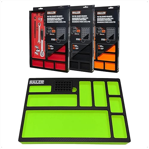 Railer Bandeja de herramientas de espuma EVA accesorios de caja de herramientas y organizador de almacenamiento con un organizador integrado de