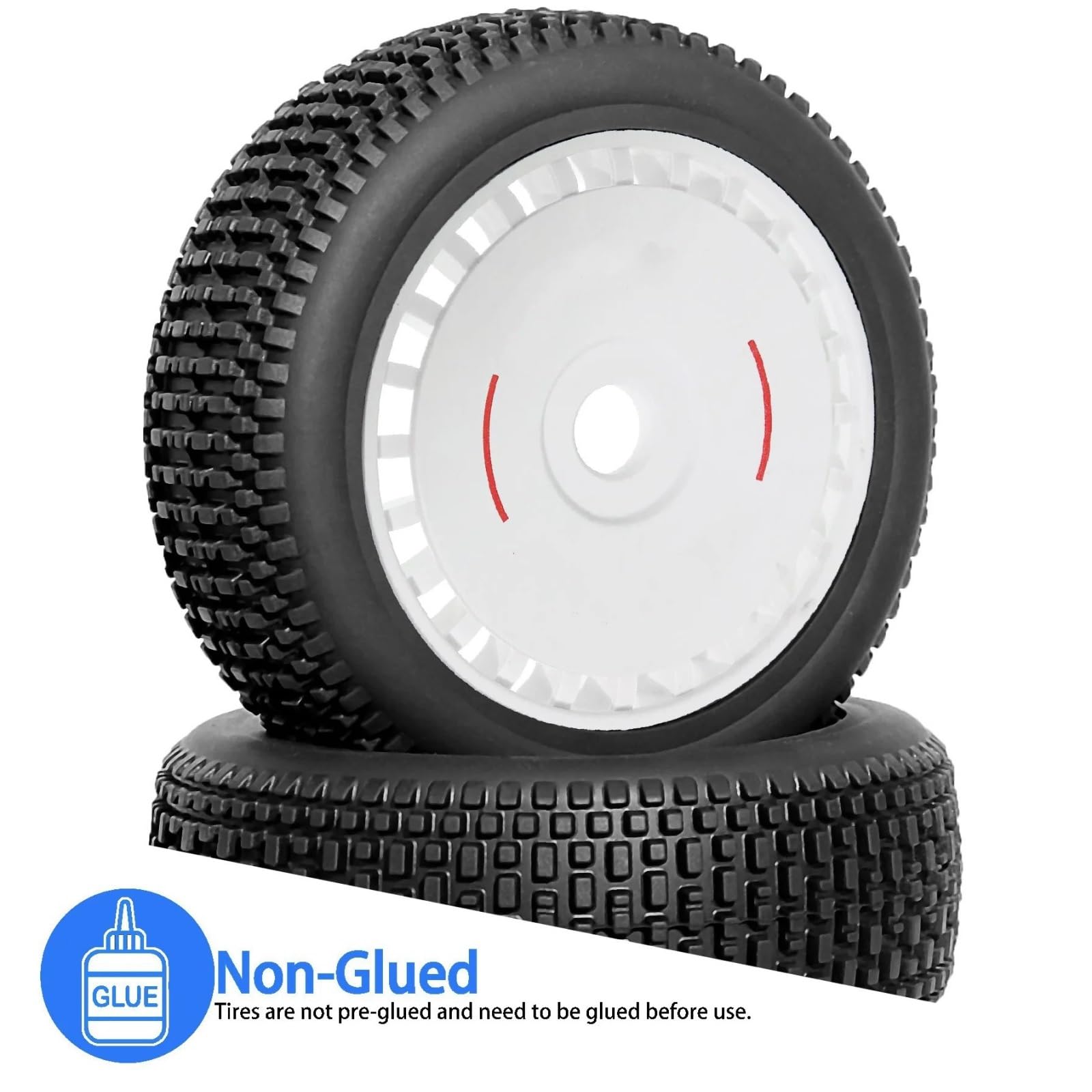 Pneumatici Ruote Per HPI Per HSP Per Kyosho Per Hobao 1/8 RC Part