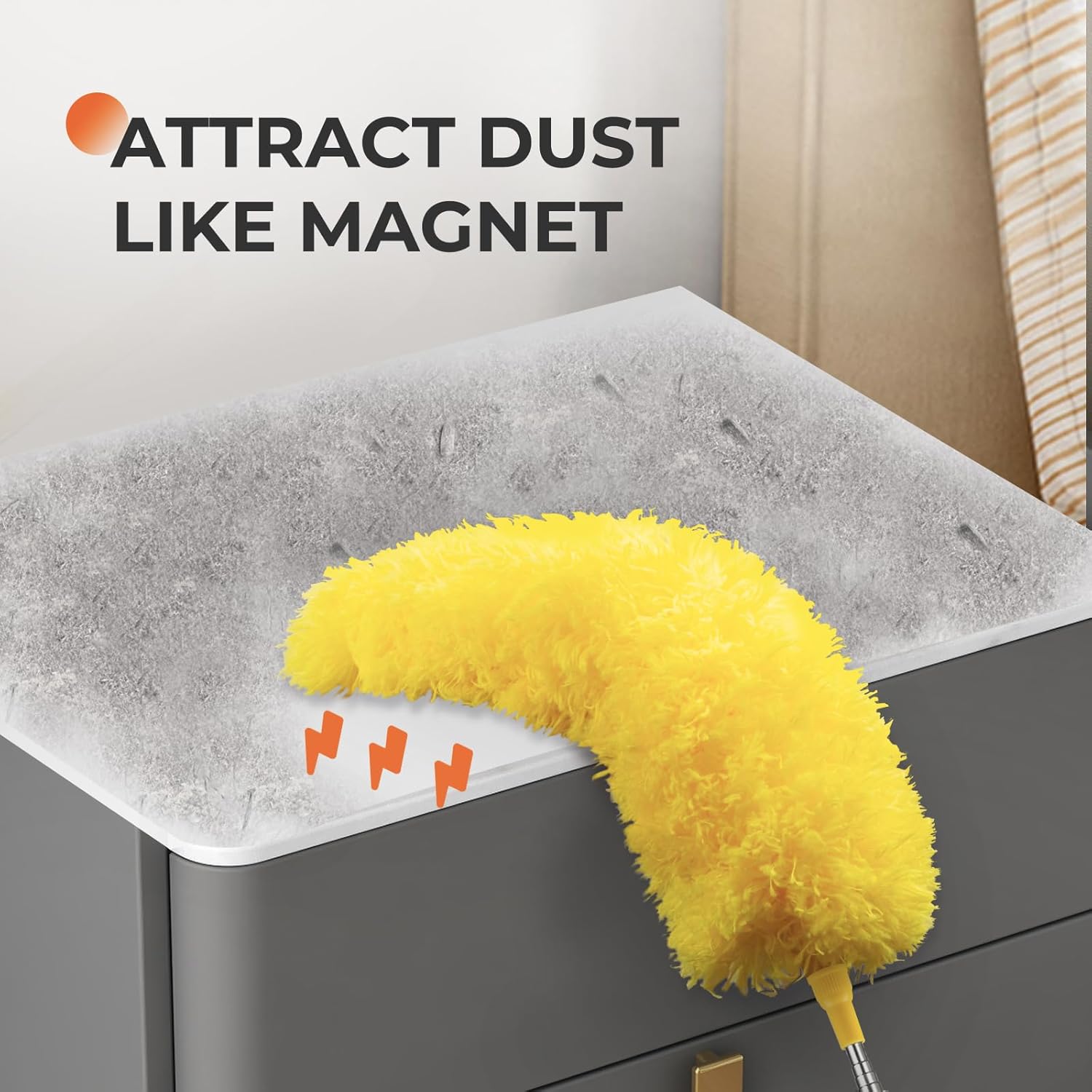 Dusters for Cleaning High Ceiling Fan, Microfiber Feather Duster