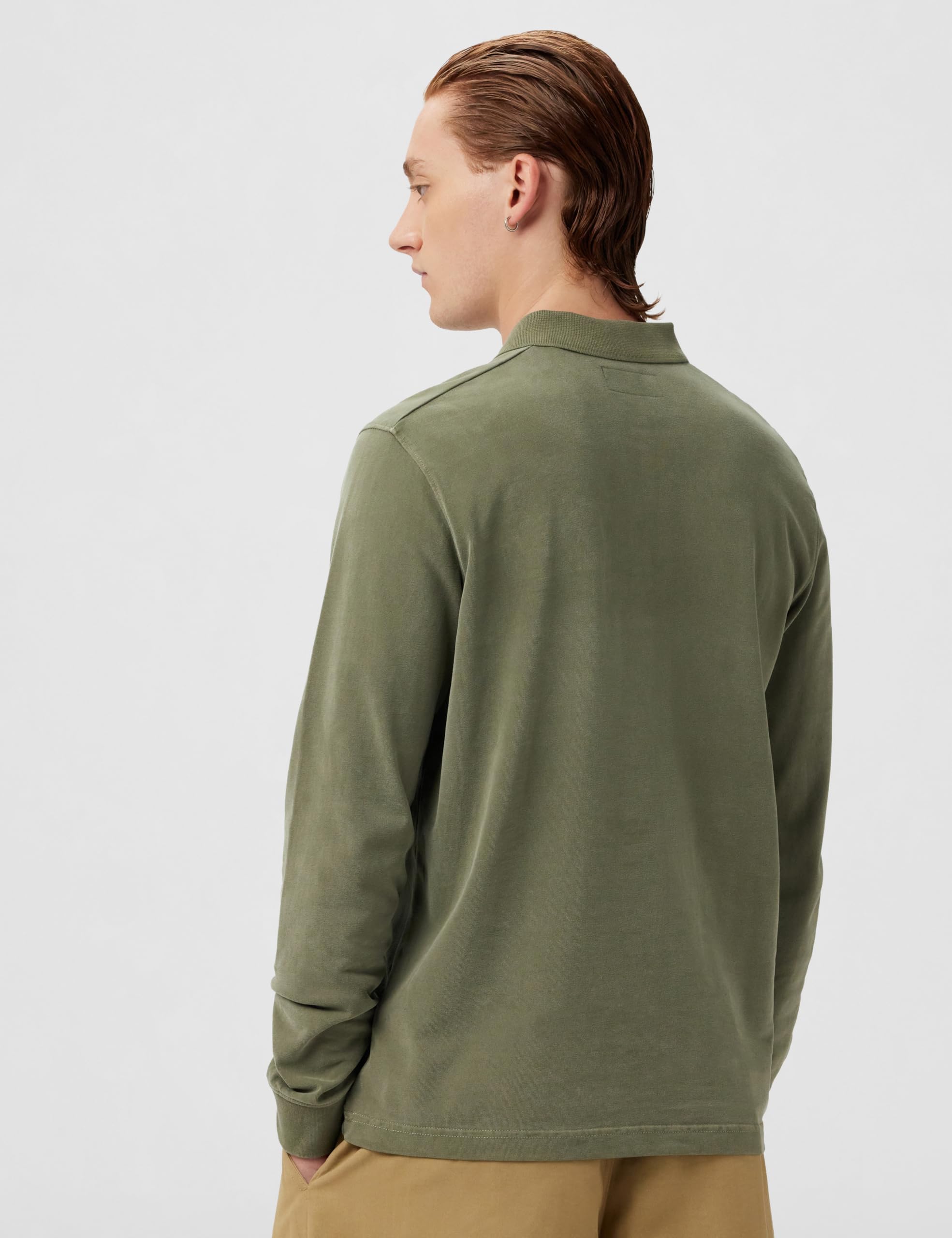 Marc OߴPolo Hombre Polo de Manga Larga de algodón orgánico Regular fit