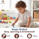 Cerebricks Montessori Busy Book | Busy Binder for Toddlers| Quiet Book | Preschool Learning Activity Book with Alphabet, Numbers, Shapes & Color Matching | Early Educational Toy|Ages 2, 3, 4, 5 gallery image