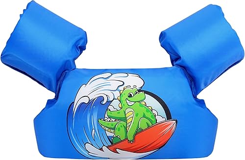 Chaleco de natación para niños pequeños de 3 a 6 años para ayudar a la natación, flotador de piscina para niños de 30 a 50 libras para niños y niñas