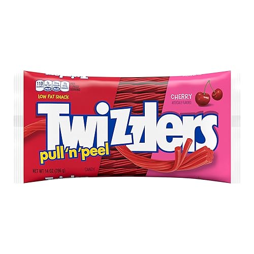 Vista 3 de TWIZZLERS PULL 'N' PEEL - Bolsa de colocación con sabor a cereza, 14 onzas