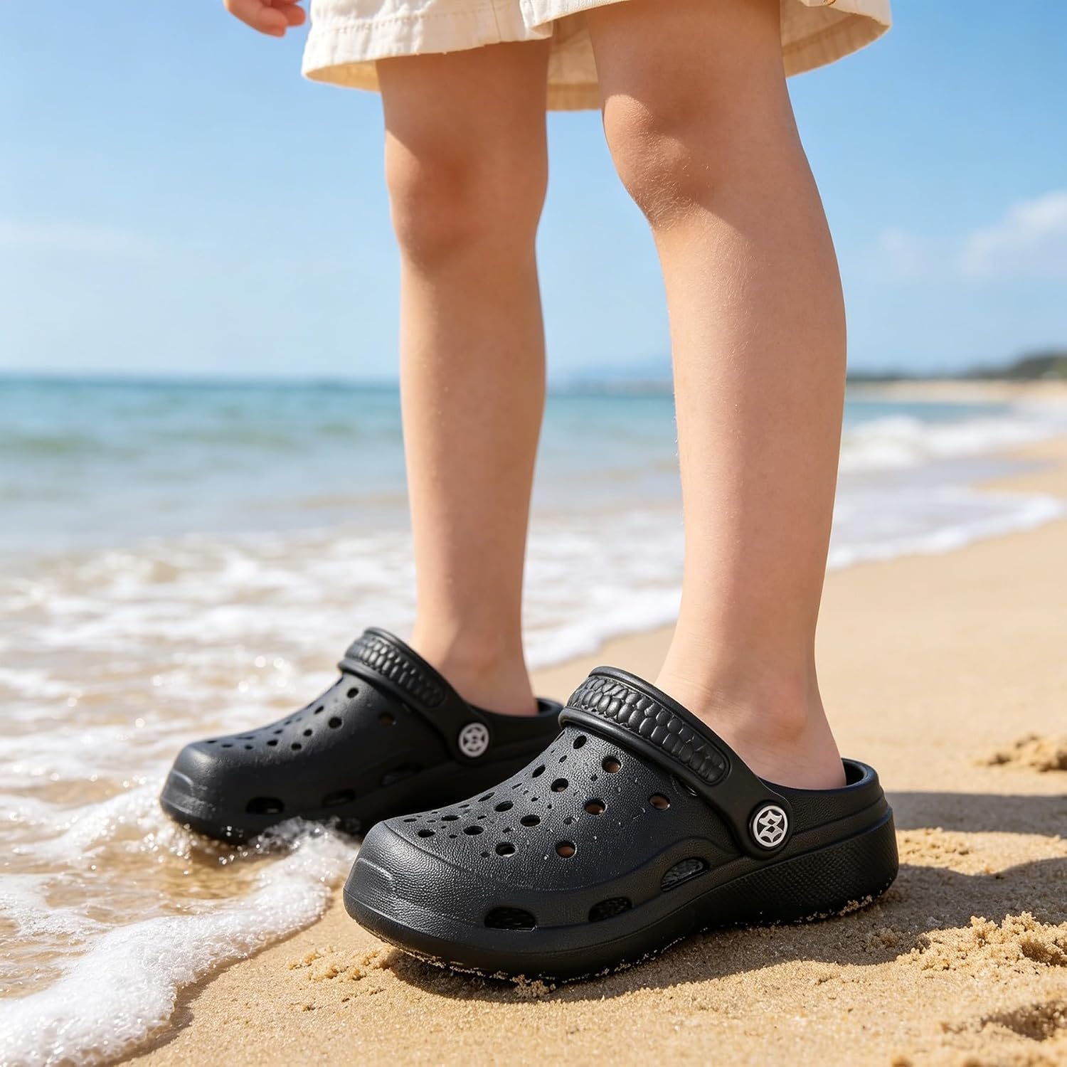 KVbabby Toddler Kids Garden Clogs Boys Girls Slip on Sandals | Arch Support,Non Slip Water Shoes,Lightweight,Beach Pool Slipper