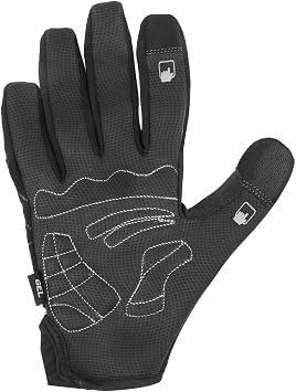 M-Wave Spider Web Full Finger Compression Work and Athletic Gloves, Small, Black