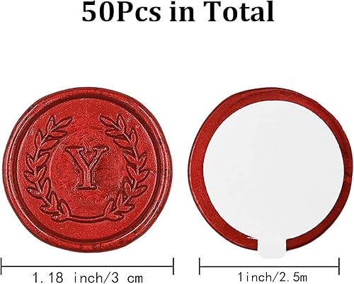 Miniatura 10 de 50 calcomanías adhesivas de cera con letra J rosa, hechas a mano, sin necesidad de sellar, rasgar y usar calcomanías de cera para invitaciones de