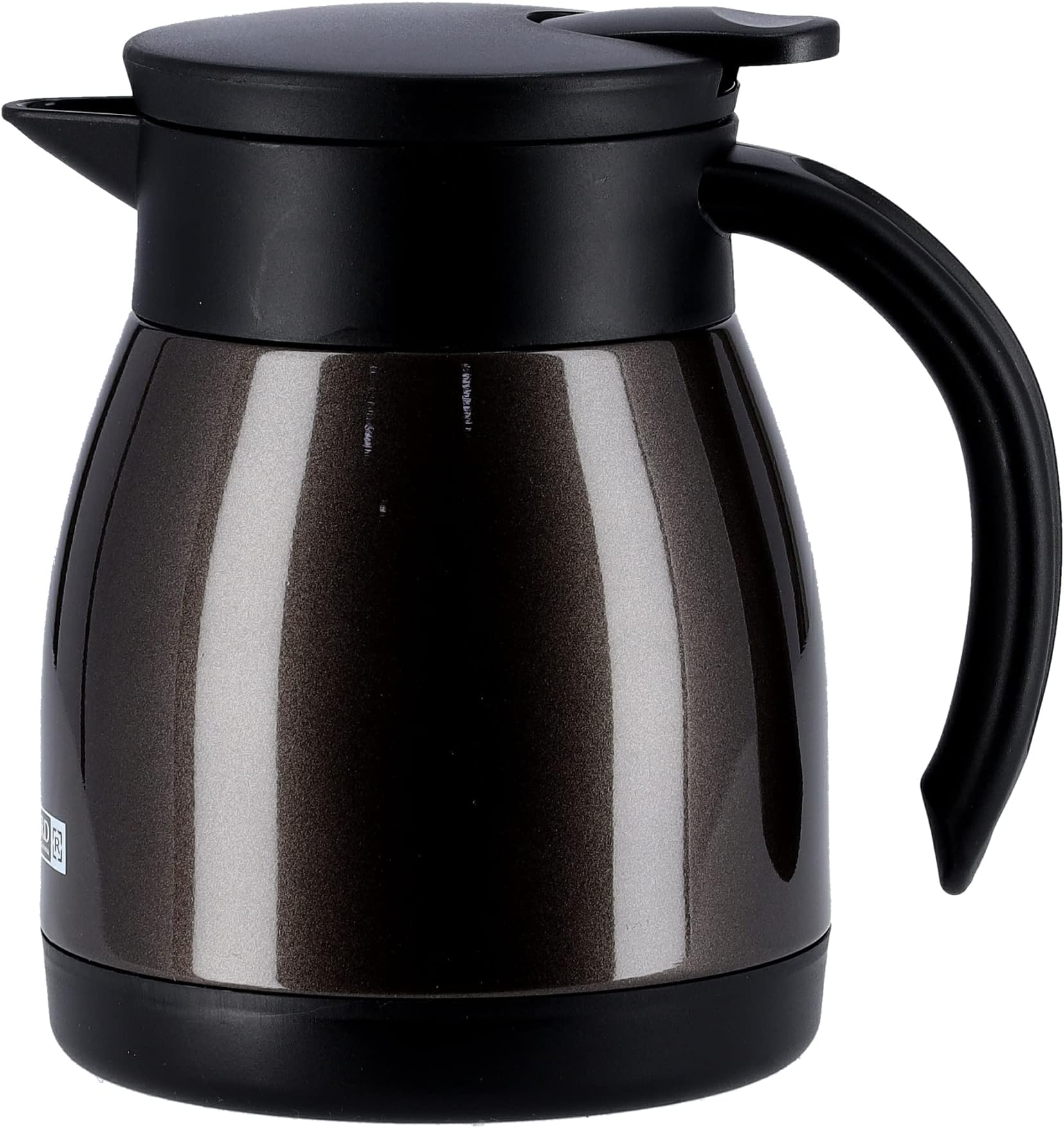 Royalford Coffee Pot 500ML | Stainless Steel Thermal Carafe | 24 Hour Heat & Cold | Water Jug Airpot Flask | Double Walled Vacuum Insulated Coffee Pot with Press Button | Ideal for Coffee Tea
